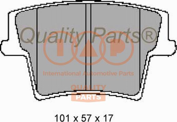 IAP QUALITY PARTS 704-02073 - Bremžu uzliku kompl., Disku bremzes adetalas.lv