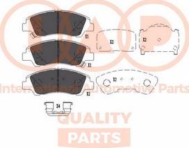 IAP QUALITY PARTS 704-07094P - Bremžu uzliku kompl., Disku bremzes adetalas.lv