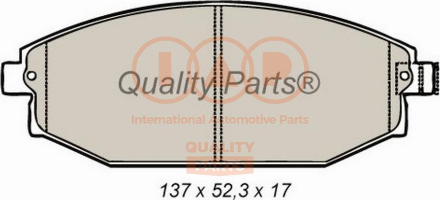 IAP QUALITY PARTS 704-07080G - Bremžu uzliku kompl., Disku bremzes adetalas.lv