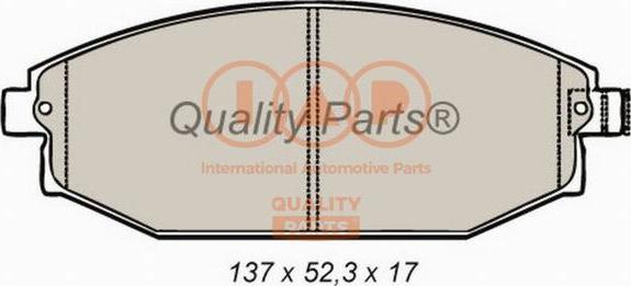 IAP QUALITY PARTS 704-07080 - Bremžu uzliku kompl., Disku bremzes adetalas.lv