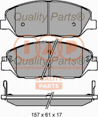 IAP QUALITY PARTS 704-07088G - Bremžu uzliku kompl., Disku bremzes adetalas.lv