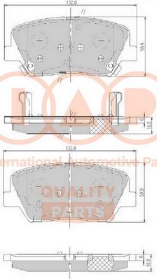 IAP QUALITY PARTS 704-07100 - Bremžu uzliku kompl., Disku bremzes adetalas.lv