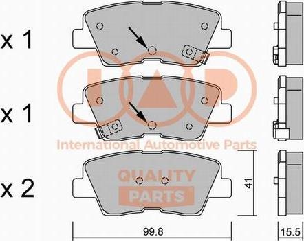 IAP QUALITY PARTS 704-07120P - Bremžu uzliku kompl., Disku bremzes adetalas.lv