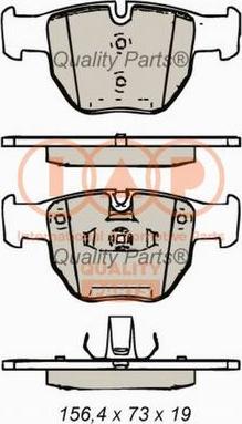 IAP QUALITY PARTS 704-14054P - Bremžu uzliku kompl., Disku bremzes adetalas.lv