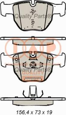 IAP QUALITY PARTS 704-14054 - Bremžu uzliku kompl., Disku bremzes adetalas.lv