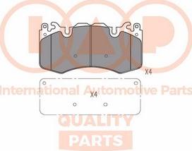 IAP QUALITY PARTS 704-14062X - Bremžu uzliku kompl., Disku bremzes adetalas.lv