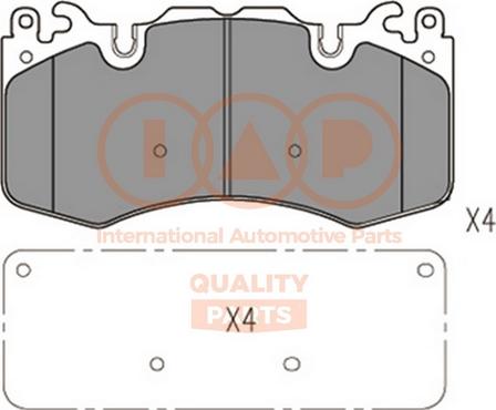 IAP QUALITY PARTS 704-14062 - Bremžu uzliku kompl., Disku bremzes adetalas.lv