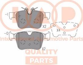 IAP QUALITY PARTS 704-14082X - Bremžu uzliku kompl., Disku bremzes adetalas.lv