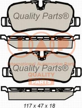 IAP QUALITY PARTS 704-14079P - Bremžu uzliku kompl., Disku bremzes adetalas.lv