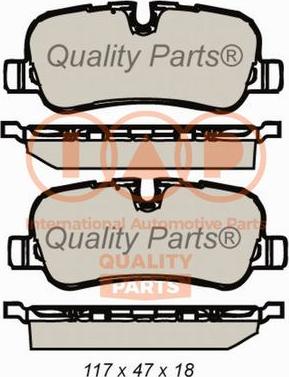 IAP QUALITY PARTS 704-14079 - Bremžu uzliku kompl., Disku bremzes adetalas.lv