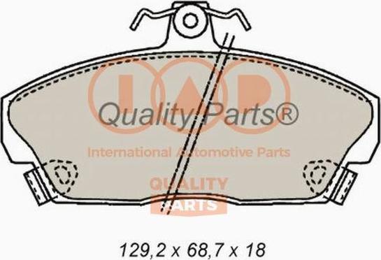 IAP QUALITY PARTS 704-14070P - Bremžu uzliku kompl., Disku bremzes adetalas.lv