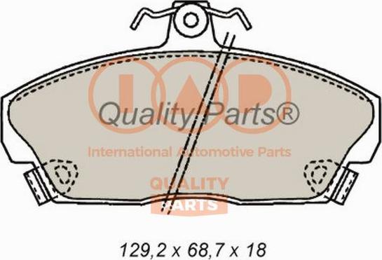 IAP QUALITY PARTS 704-14070 - Bremžu uzliku kompl., Disku bremzes adetalas.lv