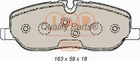 IAP QUALITY PARTS 704-14078X - Bremžu uzliku kompl., Disku bremzes adetalas.lv