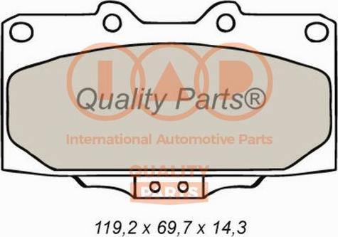 IAP QUALITY PARTS 704-15040 - Bremžu uzliku kompl., Disku bremzes adetalas.lv