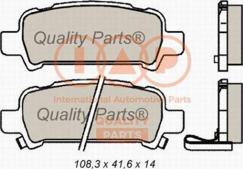 IAP QUALITY PARTS 704-15051X - Bremžu uzliku kompl., Disku bremzes adetalas.lv