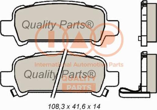 IAP QUALITY PARTS 704-15051 - Bremžu uzliku kompl., Disku bremzes adetalas.lv