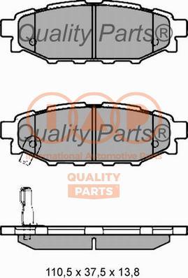 IAP QUALITY PARTS 704-15052 - Bremžu uzliku kompl., Disku bremzes adetalas.lv