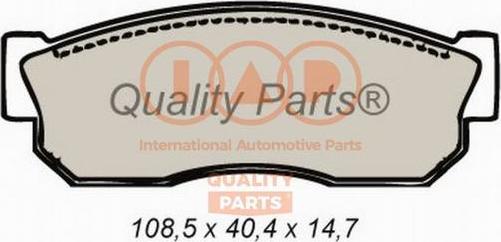 IAP QUALITY PARTS 704-15010 - Bremžu uzliku kompl., Disku bremzes adetalas.lv