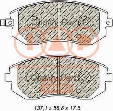 IAP QUALITY PARTS 704-15032P - Bremžu uzliku kompl., Disku bremzes adetalas.lv