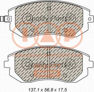 IAP QUALITY PARTS 704-15032X - Bremžu uzliku kompl., Disku bremzes adetalas.lv