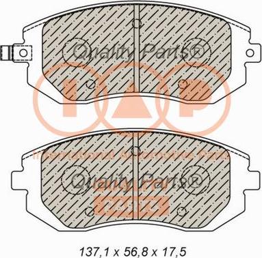 IAP QUALITY PARTS 704-15032 - Bremžu uzliku kompl., Disku bremzes adetalas.lv