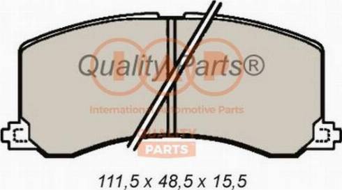 IAP QUALITY PARTS 704-16090X - Bremžu uzliku kompl., Disku bremzes adetalas.lv