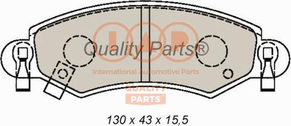 IAP QUALITY PARTS 704-16097X - Bremžu uzliku kompl., Disku bremzes adetalas.lv