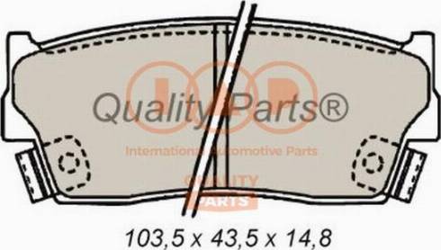 IAP QUALITY PARTS 704-16050X - Bremžu uzliku kompl., Disku bremzes adetalas.lv