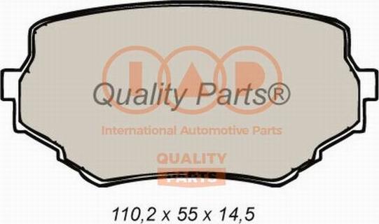 IAP QUALITY PARTS 704-16052 - Bremžu uzliku kompl., Disku bremzes adetalas.lv