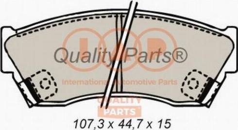 IAP QUALITY PARTS 704-16060X - Bremžu uzliku kompl., Disku bremzes adetalas.lv