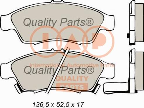 IAP QUALITY PARTS 704-16086 - Bremžu uzliku kompl., Disku bremzes adetalas.lv