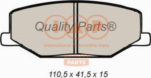 IAP QUALITY PARTS 704-16020X - Bremžu uzliku kompl., Disku bremzes adetalas.lv