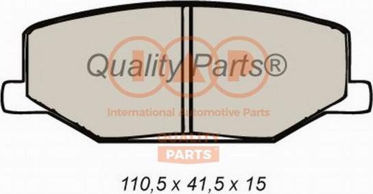 IAP QUALITY PARTS 704-16020 - Bremžu uzliku kompl., Disku bremzes adetalas.lv