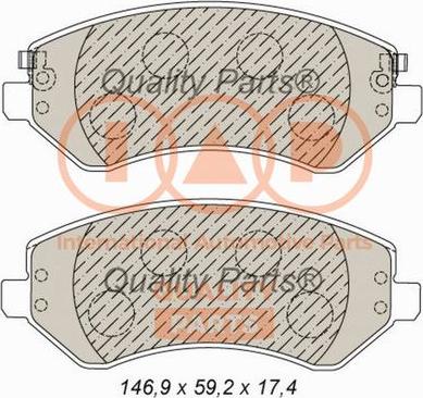 IAP QUALITY PARTS 704-10046 - Bremžu uzliku kompl., Disku bremzes adetalas.lv