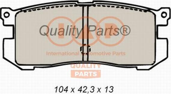 IAP QUALITY PARTS 704-11053 - Bremžu uzliku kompl., Disku bremzes adetalas.lv