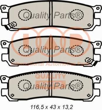 IAP QUALITY PARTS 704-11061 - Bremžu uzliku kompl., Disku bremzes adetalas.lv