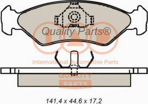 IAP QUALITY PARTS 704-11012X - Bremžu uzliku kompl., Disku bremzes adetalas.lv