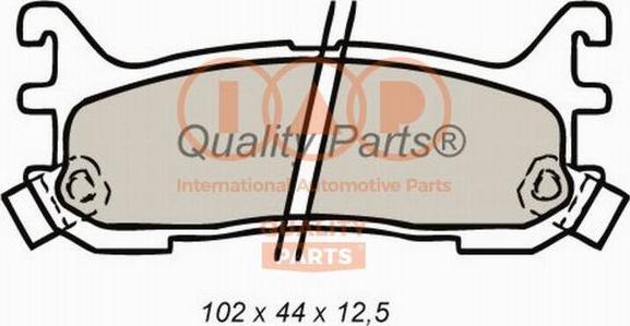 IAP QUALITY PARTS 704-11024 - Bremžu uzliku kompl., Disku bremzes adetalas.lv