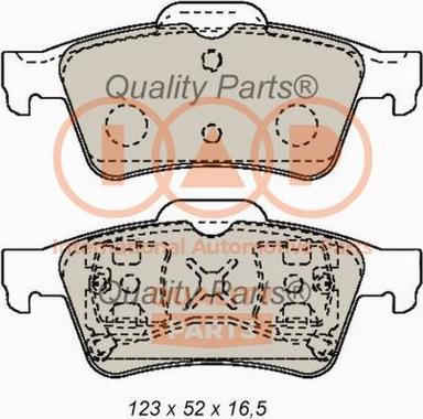 IAP QUALITY PARTS 704-11028X - Bremžu uzliku kompl., Disku bremzes adetalas.lv