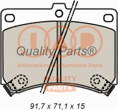 IAP QUALITY PARTS 704-11023 - Bremžu uzliku kompl., Disku bremzes adetalas.lv