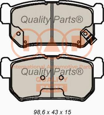 IAP QUALITY PARTS 704-18031X - Bremžu uzliku kompl., Disku bremzes adetalas.lv