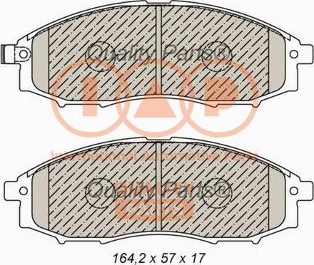 IAP QUALITY PARTS 704-13044X - Bremžu uzliku kompl., Disku bremzes adetalas.lv