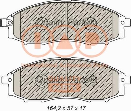 IAP QUALITY PARTS 704-13044 - Bremžu uzliku kompl., Disku bremzes adetalas.lv