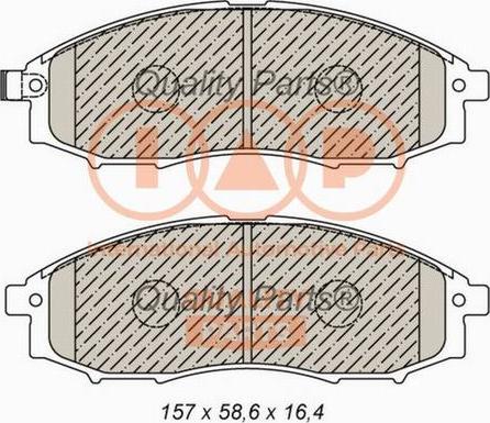 IAP QUALITY PARTS 704-13045X - Bremžu uzliku kompl., Disku bremzes adetalas.lv