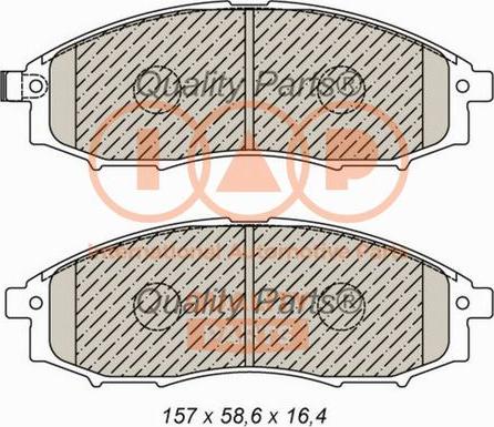 IAP QUALITY PARTS 704-13045 - Bremžu uzliku kompl., Disku bremzes adetalas.lv