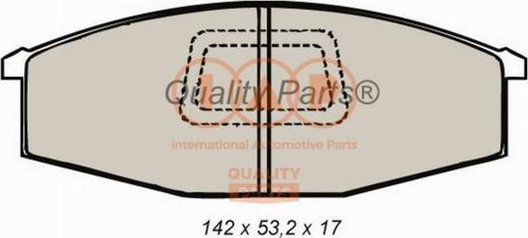 IAP QUALITY PARTS 704-13020X - Bremžu uzliku kompl., Disku bremzes adetalas.lv