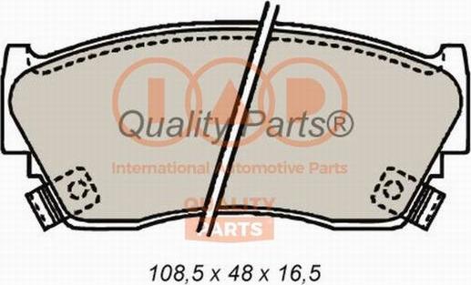 IAP QUALITY PARTS 704-13075 - Bremžu uzliku kompl., Disku bremzes adetalas.lv