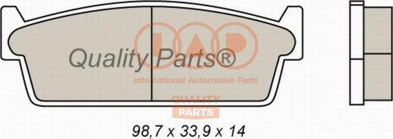 IAP QUALITY PARTS 704-13077 - Bremžu uzliku kompl., Disku bremzes adetalas.lv