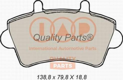 IAP QUALITY PARTS 704-13160X - Bremžu uzliku kompl., Disku bremzes adetalas.lv