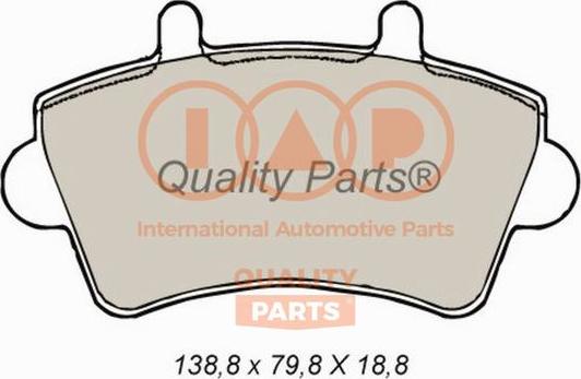 IAP QUALITY PARTS 704-13160 - Bremžu uzliku kompl., Disku bremzes adetalas.lv